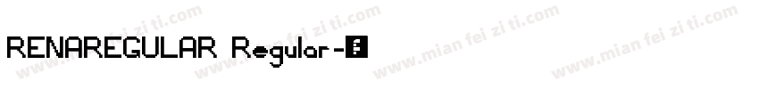 RENAREGULAR Regular字体转换